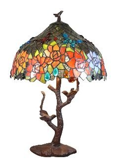 lampe Tiffany avec une base en forme arbre e1640603521868